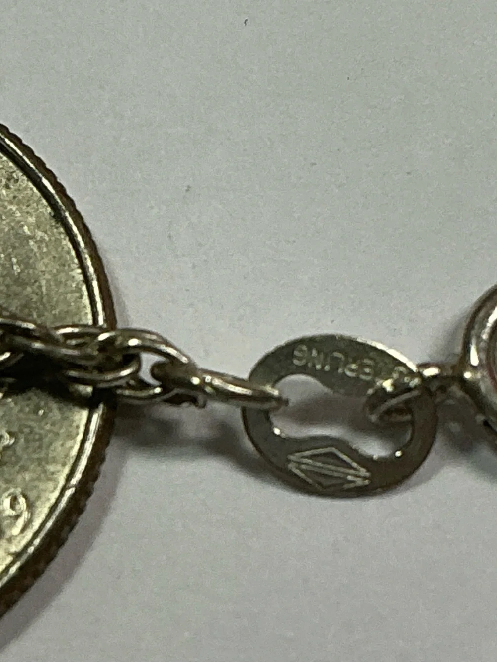 Vintage Sterling Silver Rope Chain Necklace - Women Jewelry